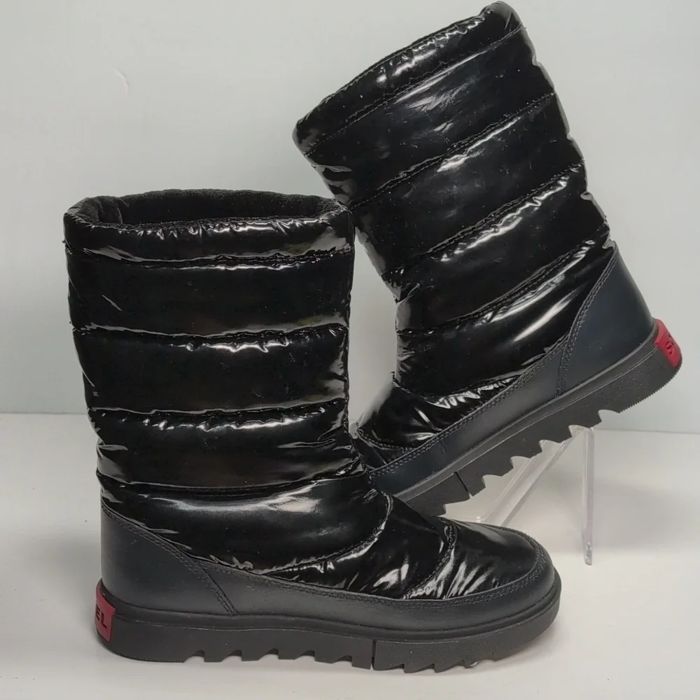 Sorel Joan of Arctic Next Lite glossy puffy boots womans size 6  EU 37